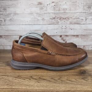 Florsheim Men's Hamptons Moc Toe Venetian Loafer Cognac Brown Size 10W Wide